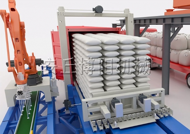 袋料集裝箱自動(dòng)裝車機(jī)