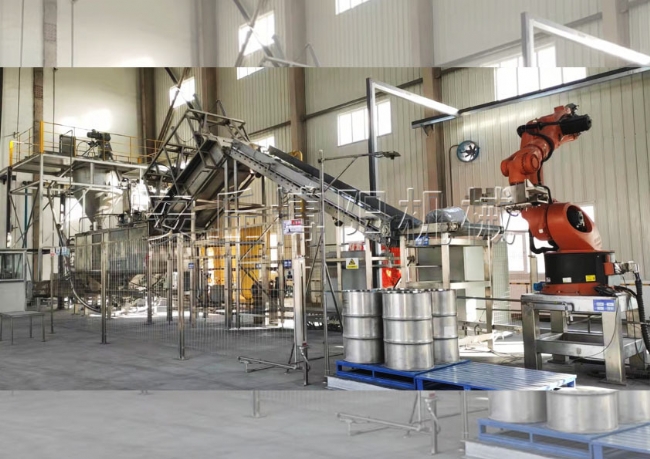 機(jī)器人自動拆垛機(jī)（桶裝鋁粉）