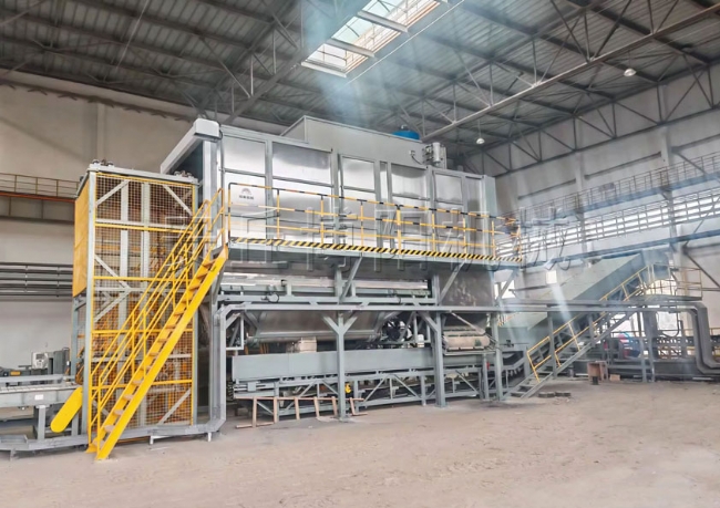 全自動噸袋拆包機(jī)現(xiàn)場、氧化鎂智能噸袋拆包機(jī)