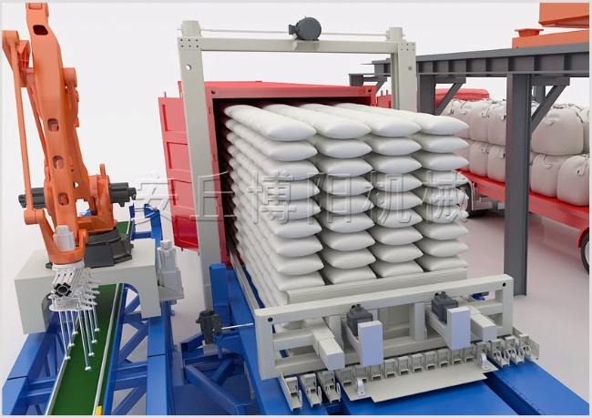 袋料集裝箱自動(dòng)裝車機(jī)